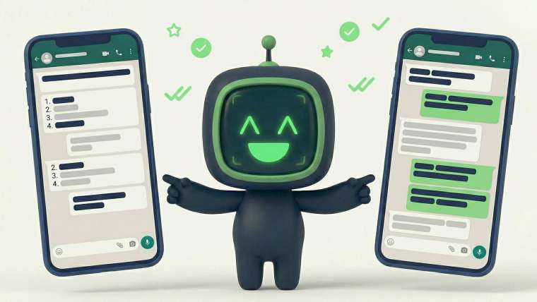 AVA explicando la diferencia entre bot con menú y bot con IA