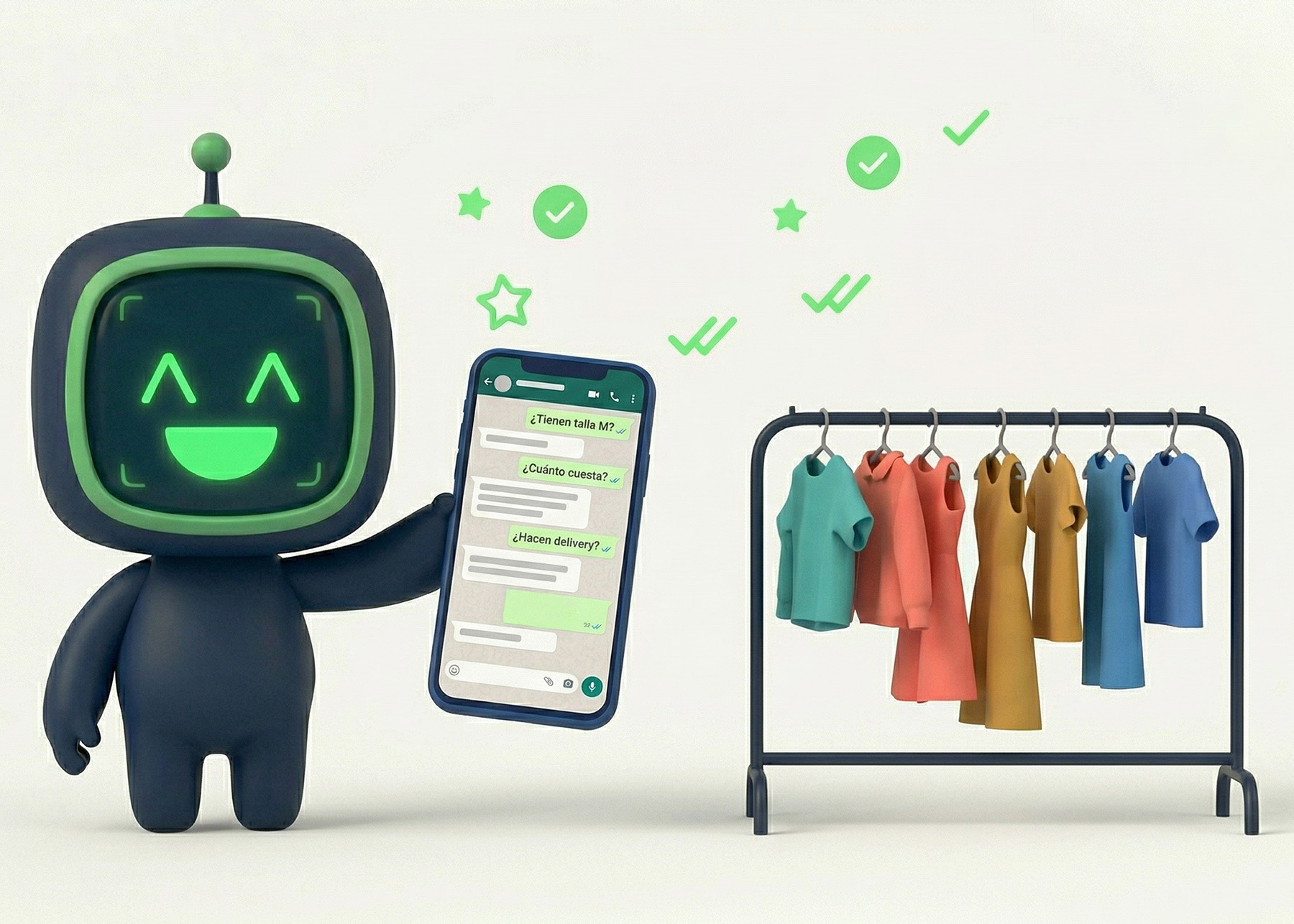 AVA gestionando consultas de una tienda de moda en El Alto